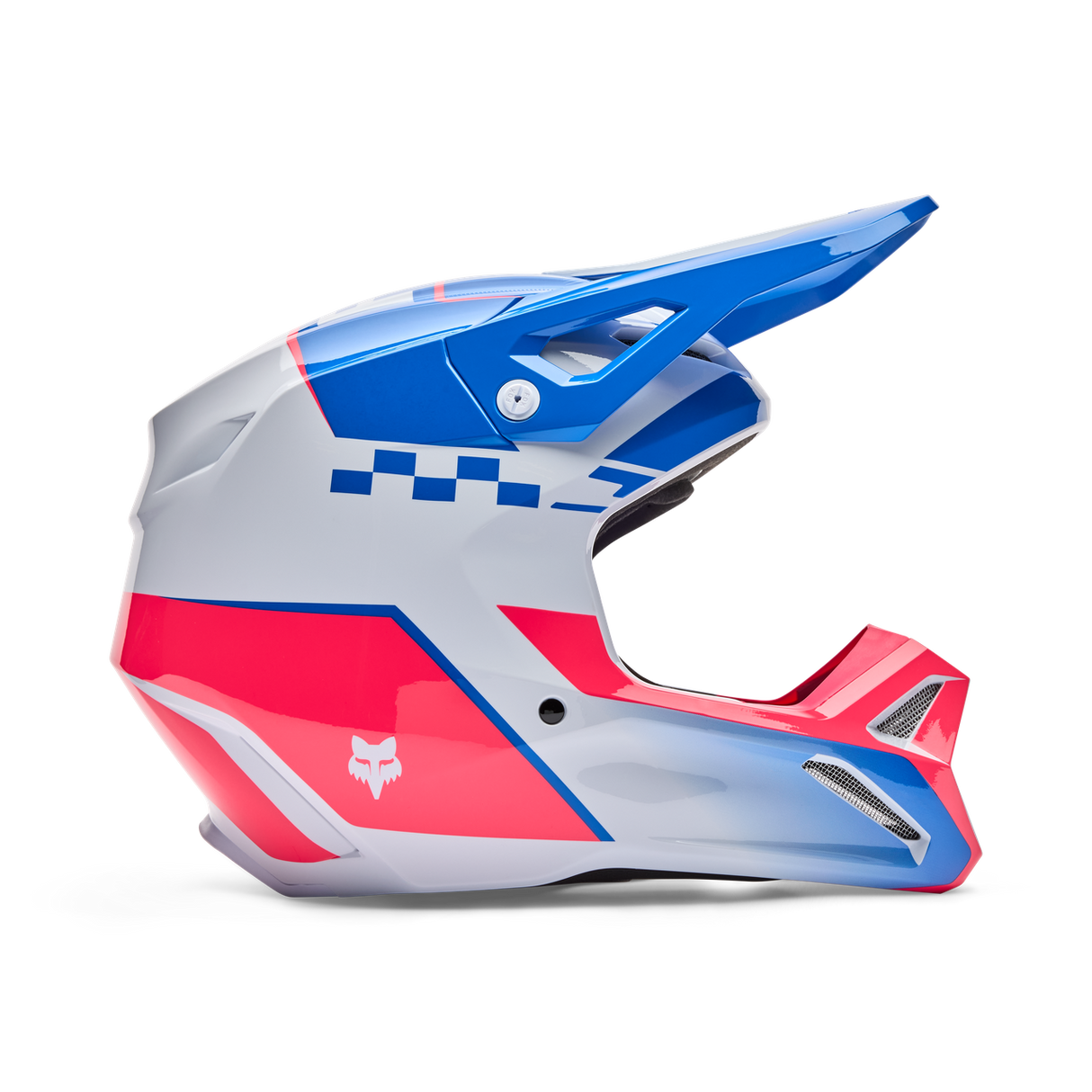 Youth V1 Collect Fullface Helm - Blue/Pink