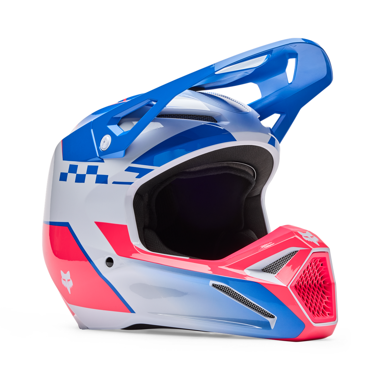 Youth V1 Collect Fullface Helm - Blue/Pink