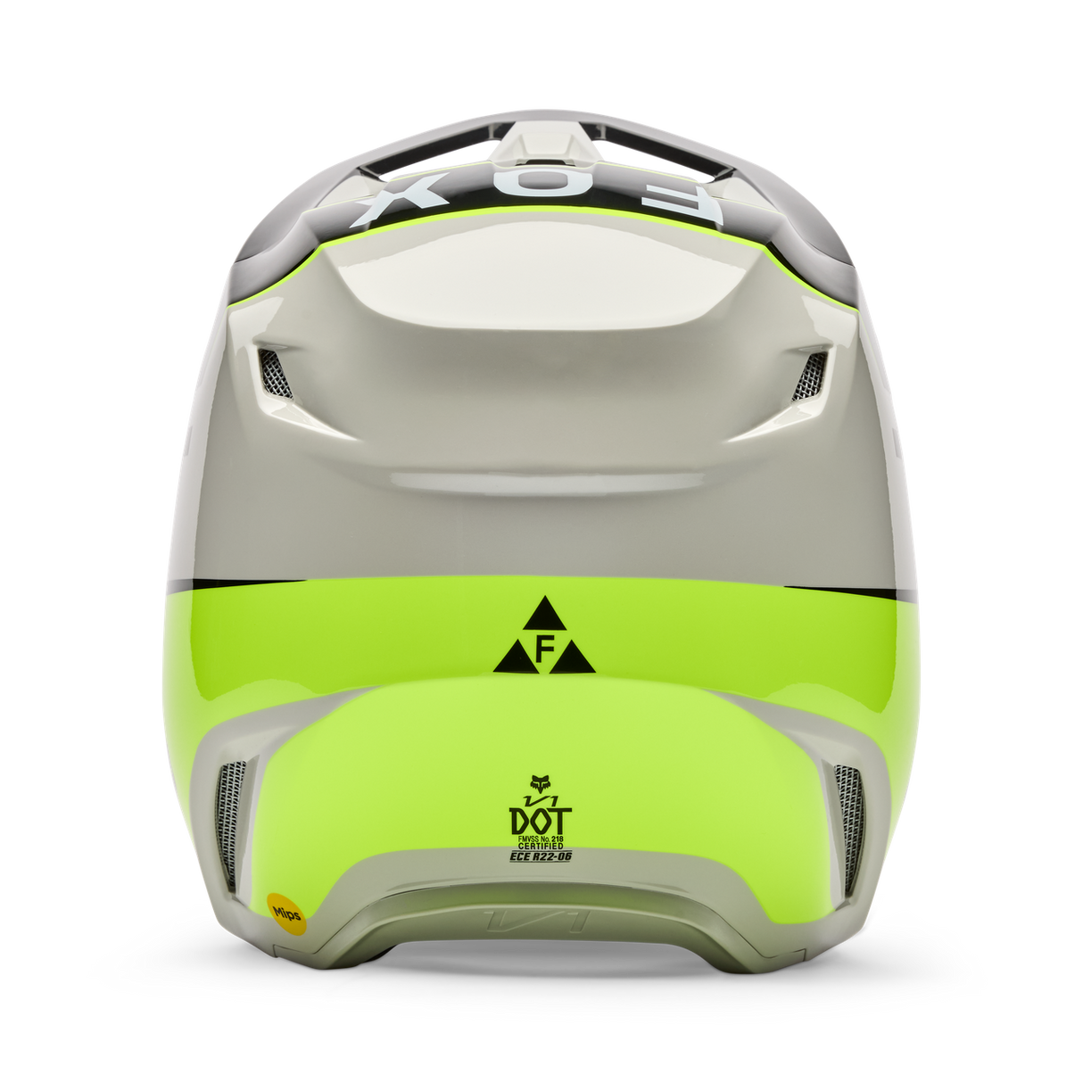 Youth V1 Collect Fullface Helm - Grey/Yellow