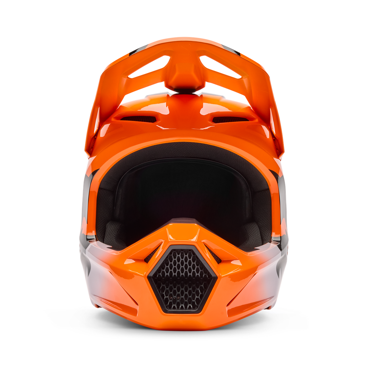 Youth V1 Shield Fullface Helm - Fluorescent Orange
