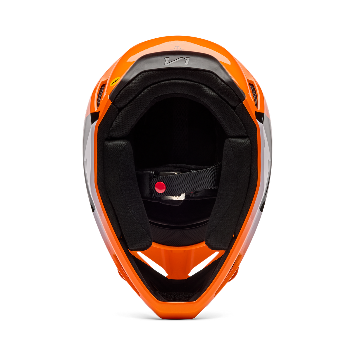 Youth V1 Shield Fullface Helm - Fluorescent Orange