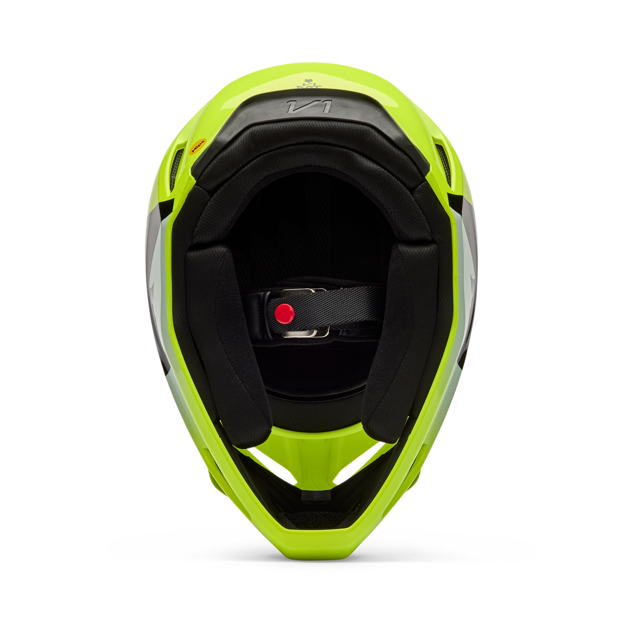 Youth V1 Shield Fullface Helm - Fluorescent Yellow
