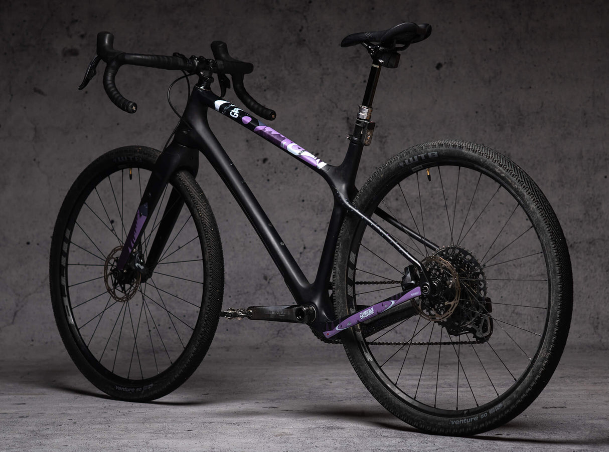 Gravel Rahmenschutzkit Grinduro - Purple Matte
