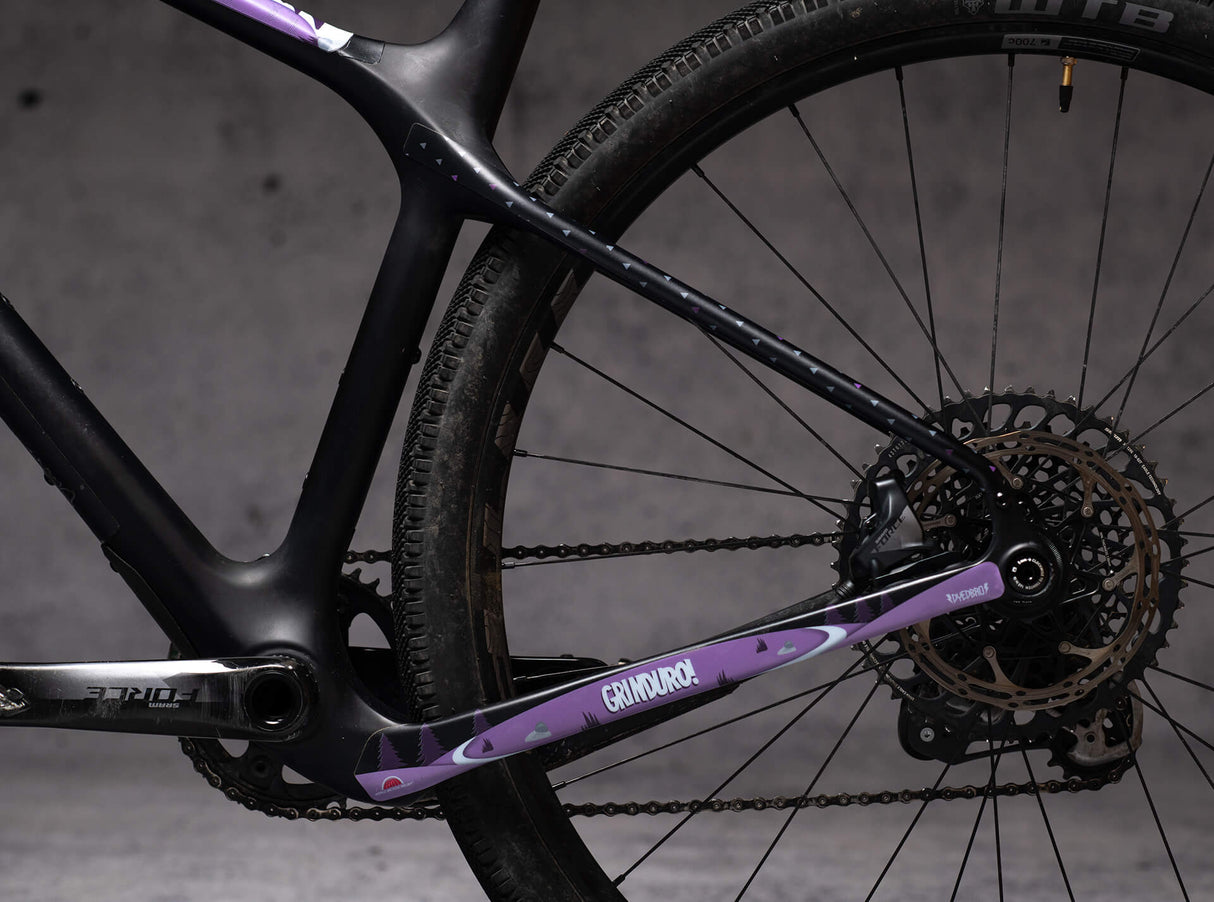Gravel Rahmenschutzkit Grinduro - Purple Matte
