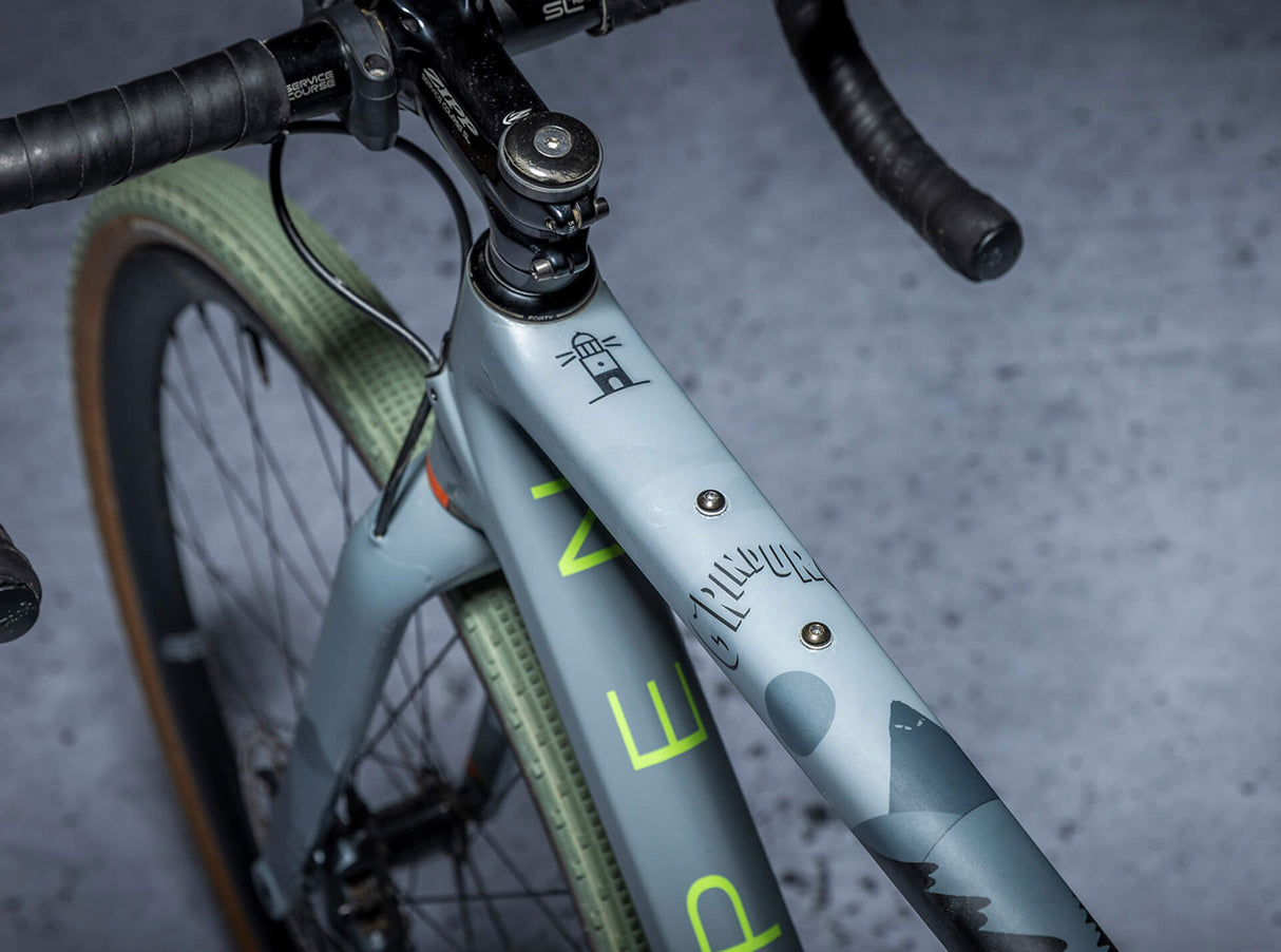 Gravel Rahmenschutzkit Grinduro - Black Matte