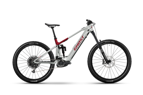 E-RIOT CF Advanced Uni misty gray / rebel red - glossy