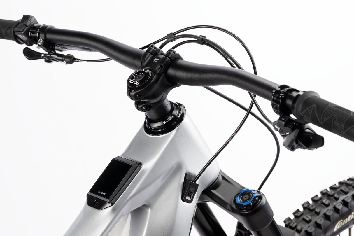 E-RIOT CF Advanced Uni misty gray / rebel red - glossy