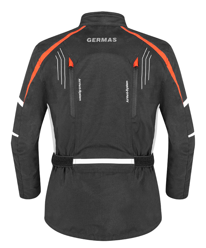 Damen Jacke Dayton - schwarz-rot-weiss