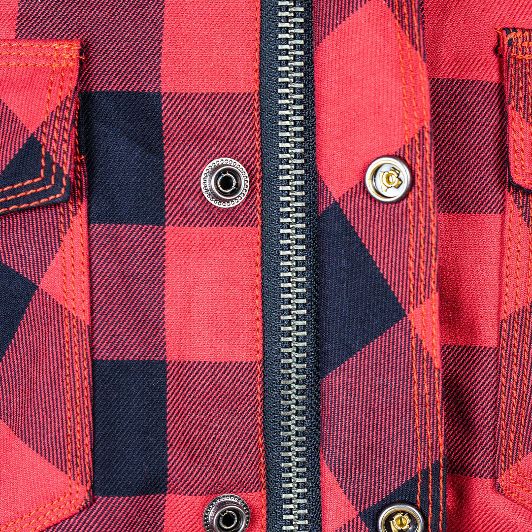 Damenhemd Jaguar - schwarz-rot