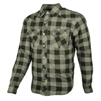 Heren overhemd Jaguar - zwart-olijf