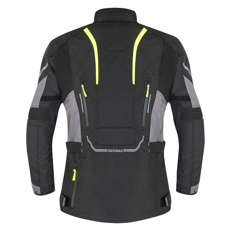 Jacke Portland - schwarz-gelb fluo