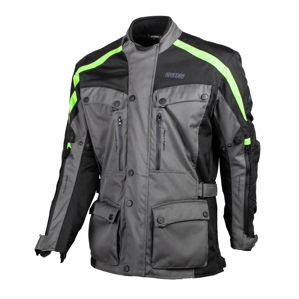 Jacke Temper - dunkelgrau-gelb fluo