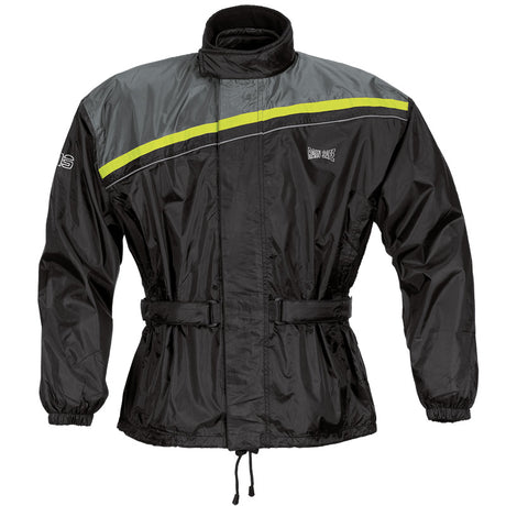 Regenjacke Douglas - schwarz-gelb fluo