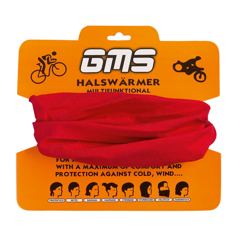 Schlauchtuch Baumwolle - rot