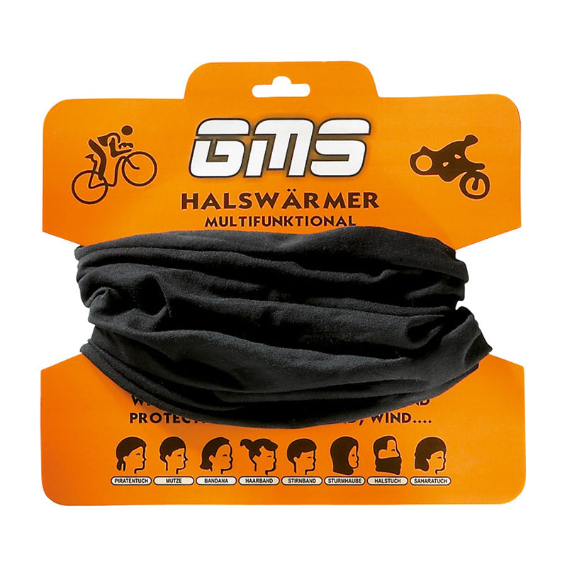 Schlauchtuch Baumwolle - schwarz