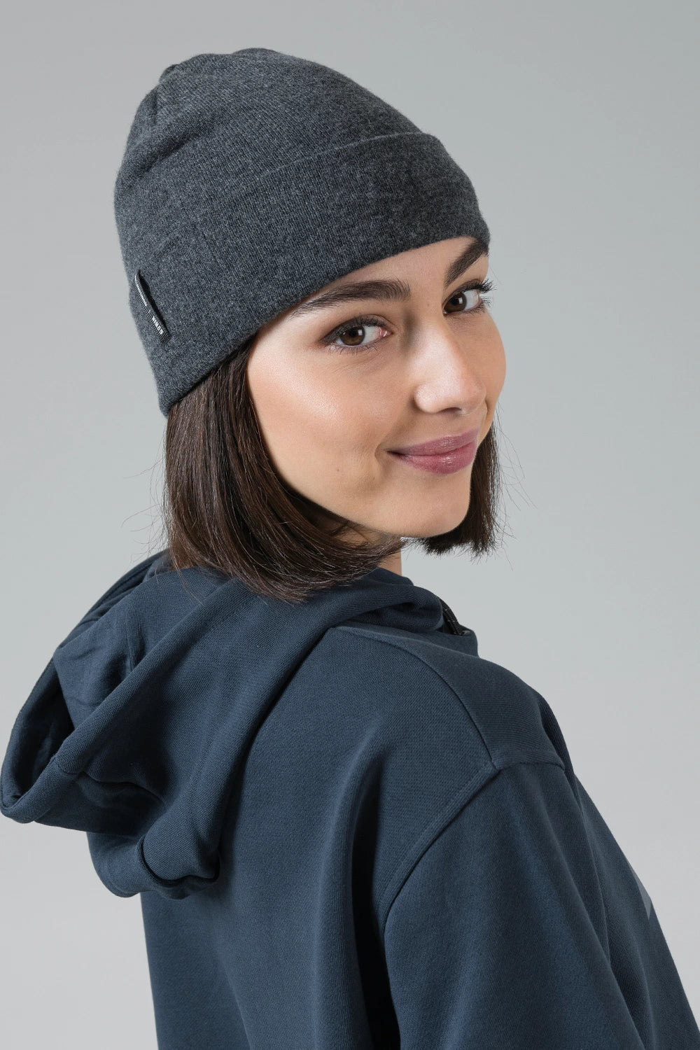 Mütze Merino Crest - Alloy