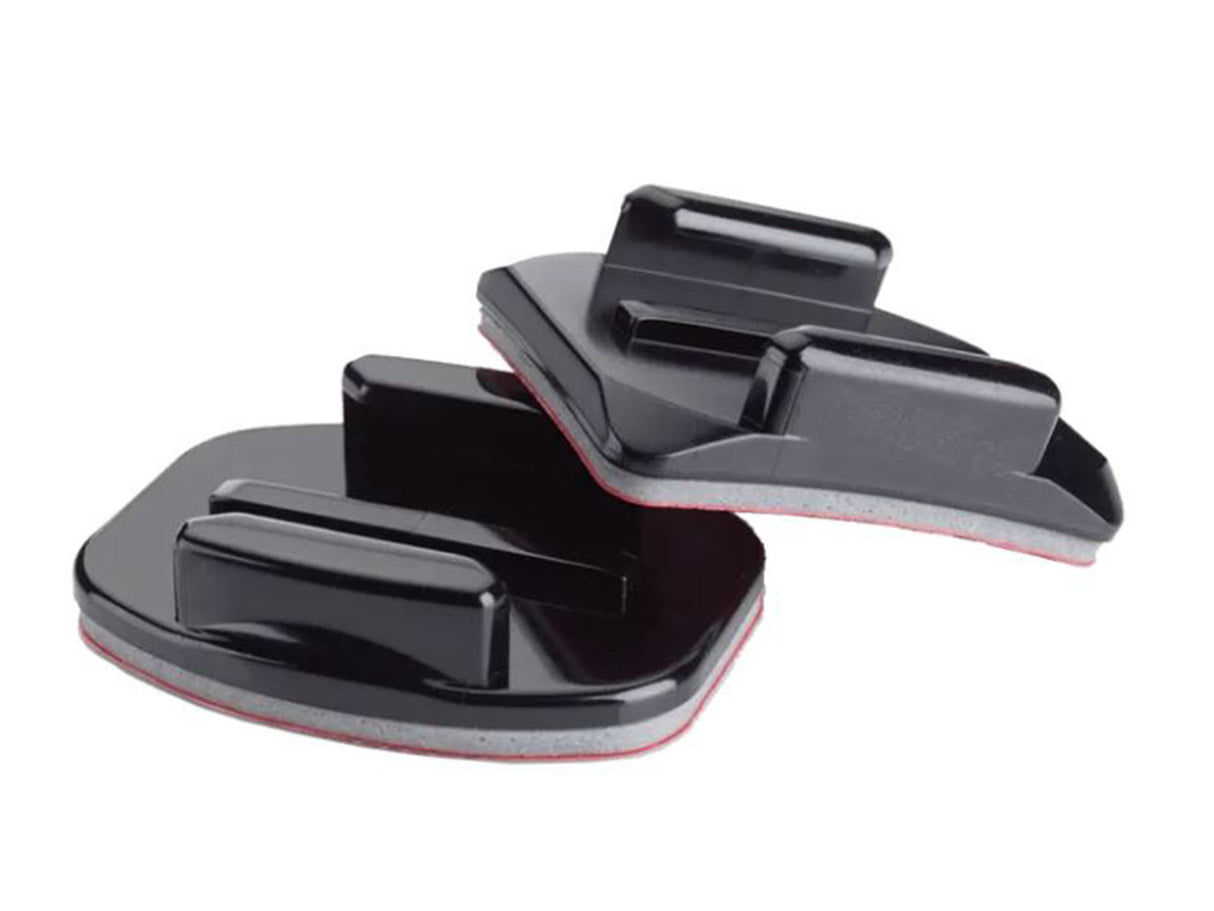 Gebogene + flache Klebehalterungen