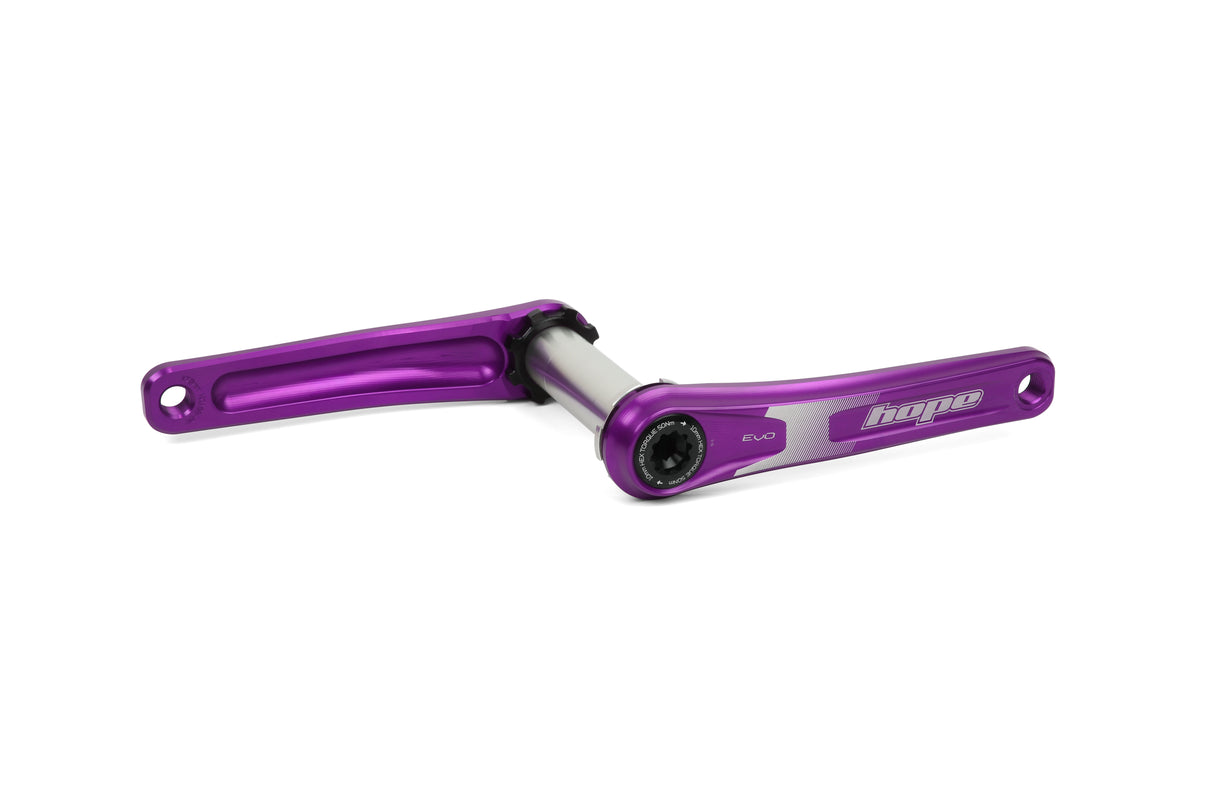 EVO Kurbelgarnitur ohne Spider 68/73 mm - Purple