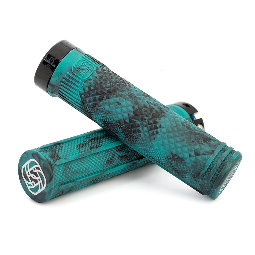 S2 Lock On Grips - Extra Soft - black/teal