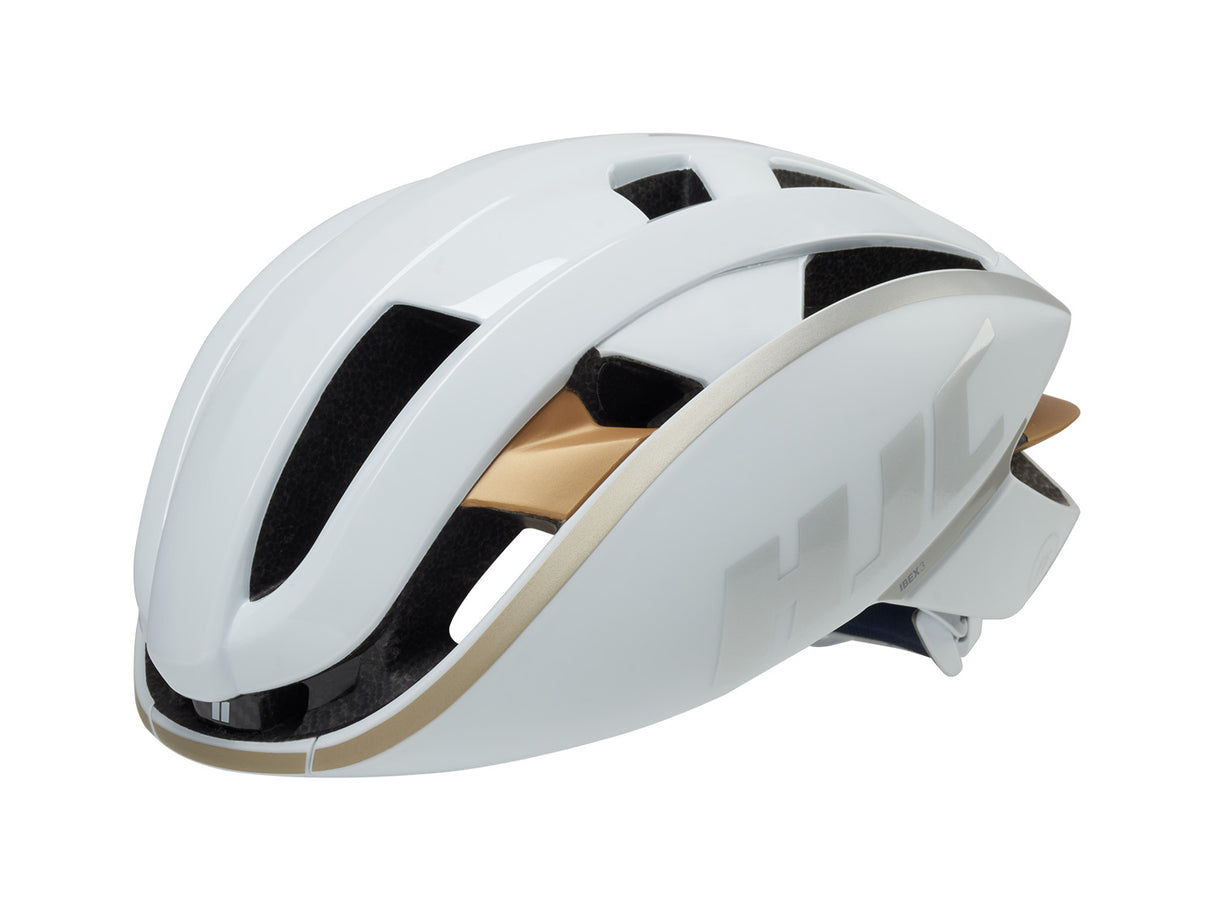 IBEX 3 Road helmet - Matt Gloss White Gold