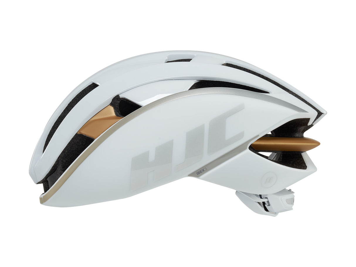IBEX 3 Road helmet - Matt Gloss White Gold