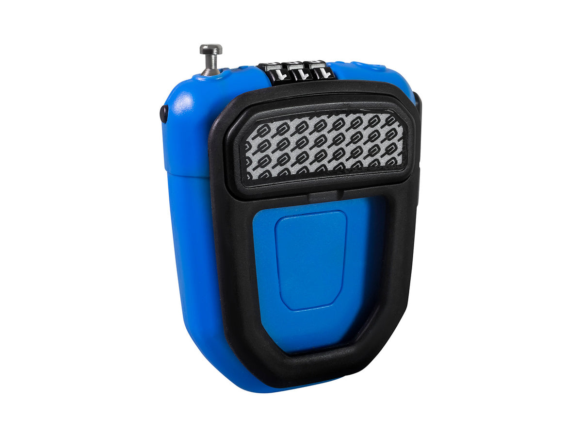 FX, Wearable Retractable Combi Lock incl. reflector - cyan