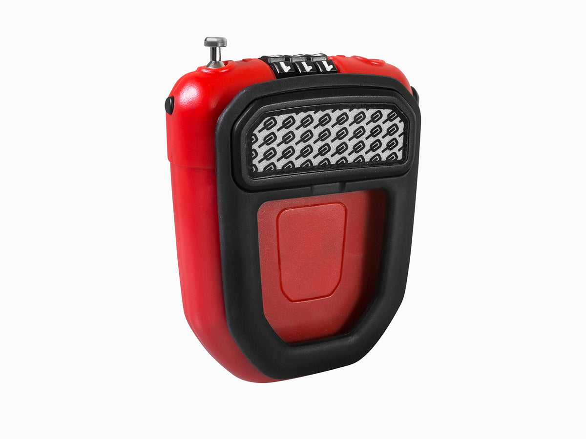 FX, Wearable Retractable Combi Lock incl. reflector - red