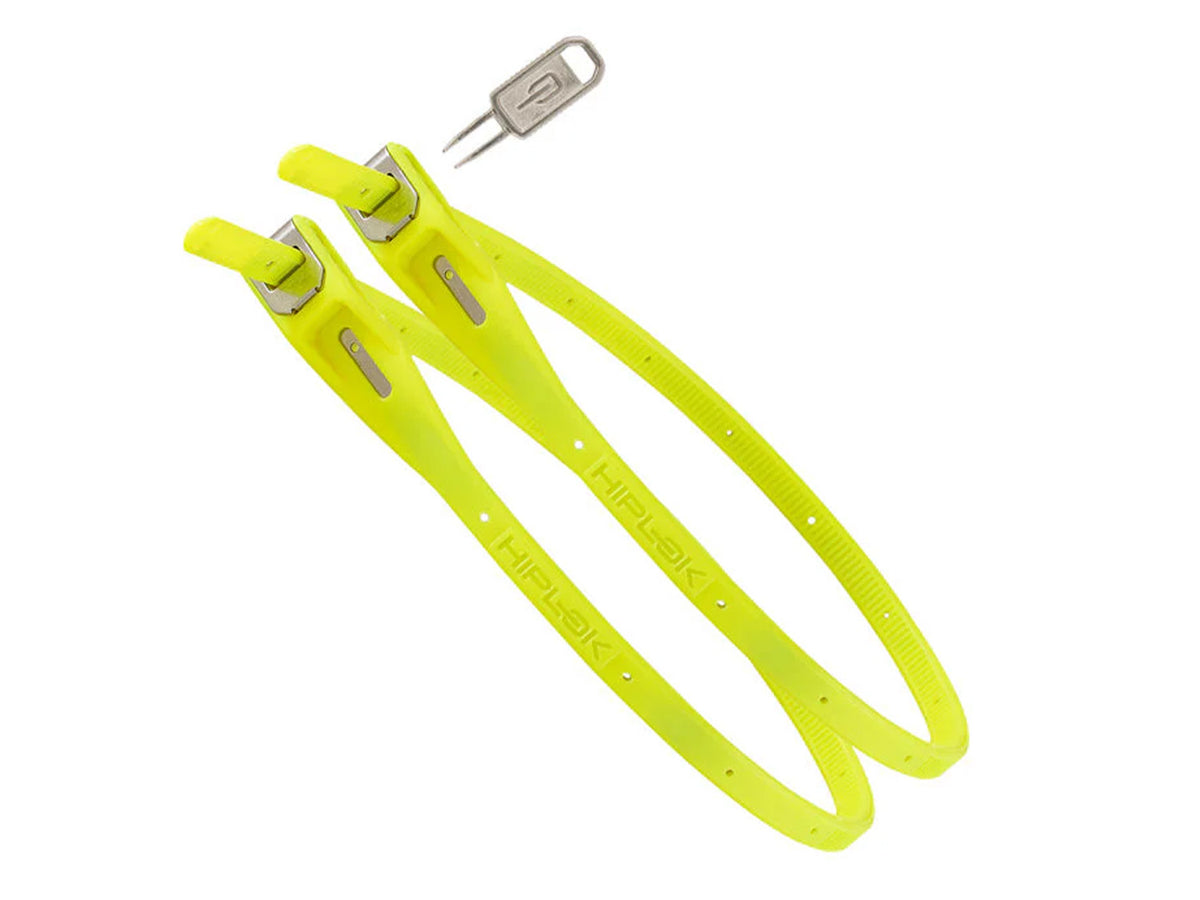 Z-Lok TWIN, Armoured reusable Tie, 40cm diameter - lime