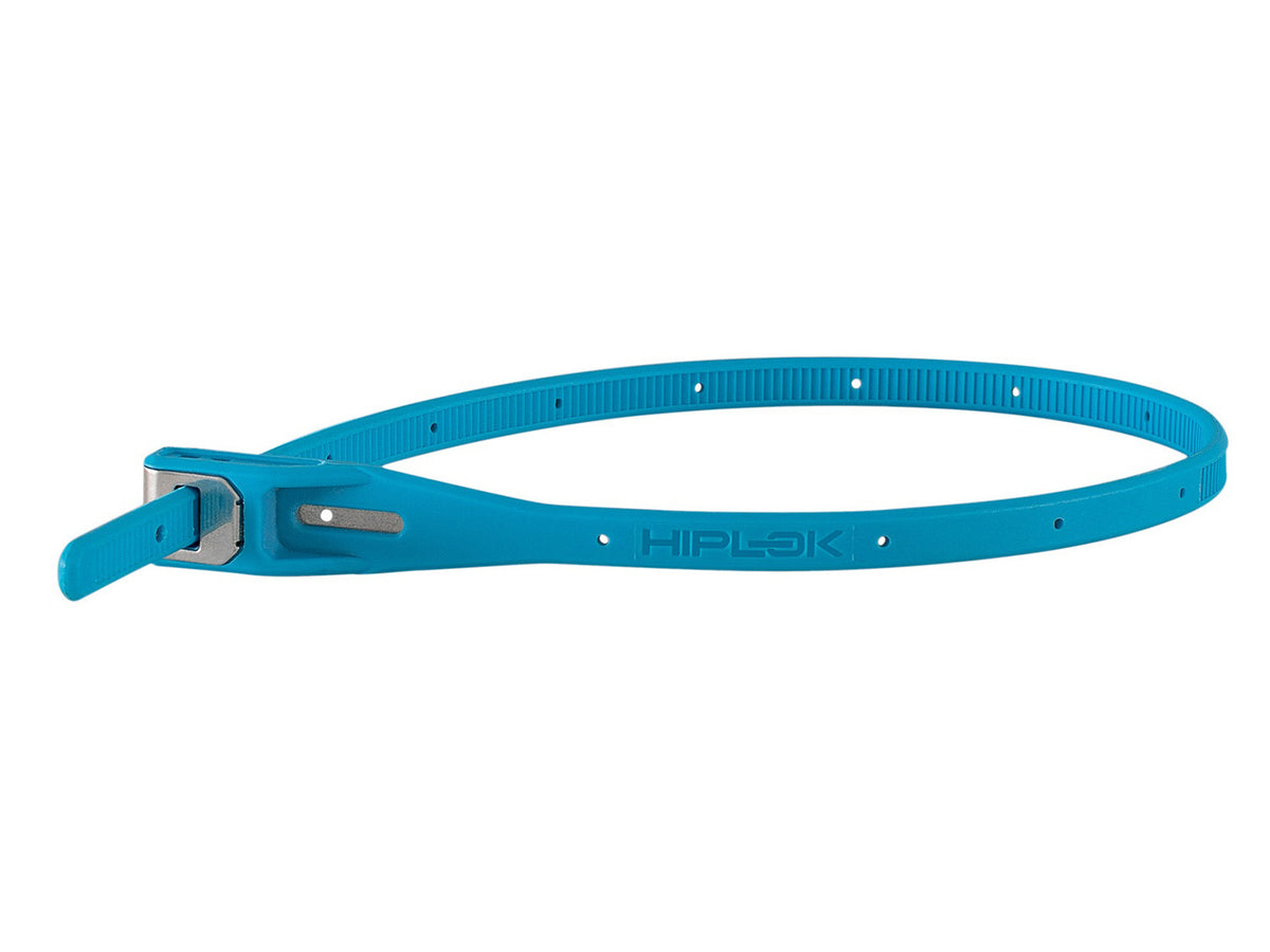 Z-Lok SINGLE, Armoured reusable Tie, 40cm diameter - cyan