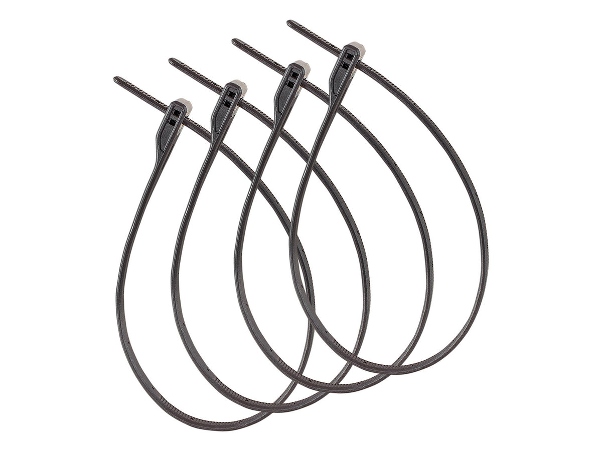 Z-Lok 4xPACK, Armoured reusable Tie, 40cm diameter - black