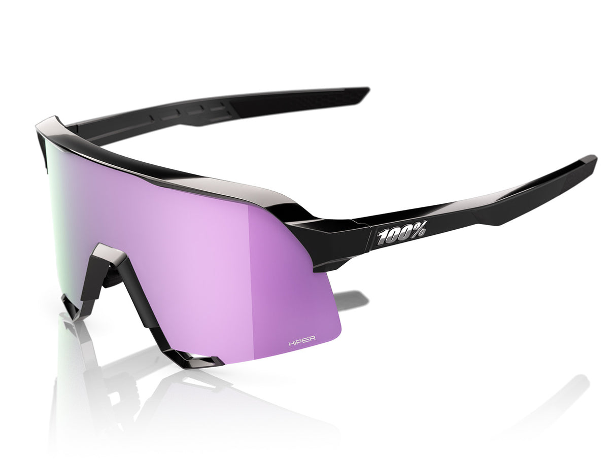 S3, HiPER Lavender Mirror Polarized Lens - Polished Black