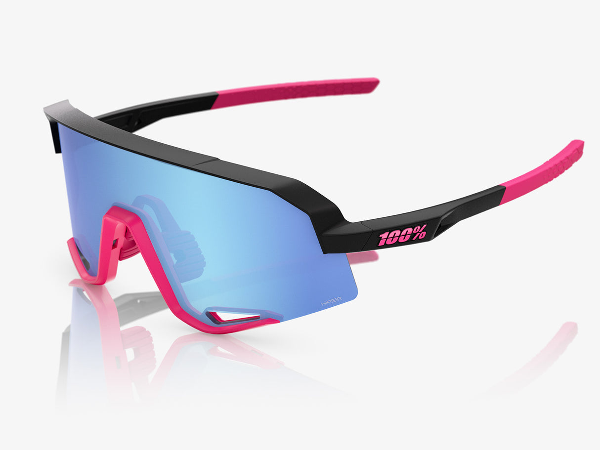 Slendale HiPER Blue Mirror Lens - Matte Black/Pink