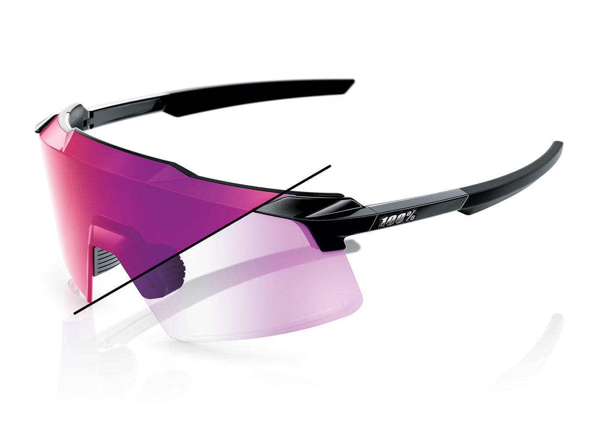 Aerocraft, Purple Mirror Photochromic Lens - gloss black
