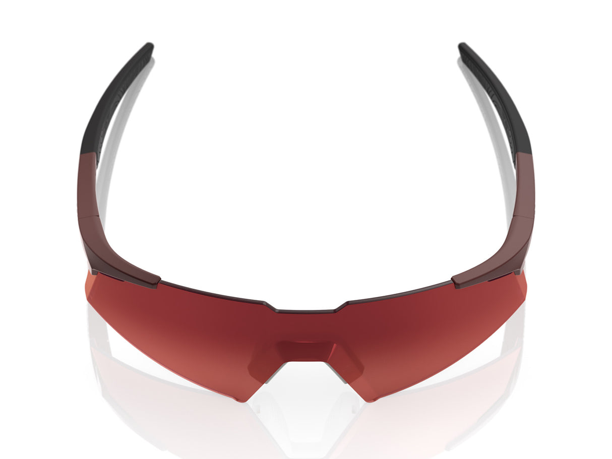 100% A2 - Brown/Red Gradient Lens - Run Soft Tact Chocolate
