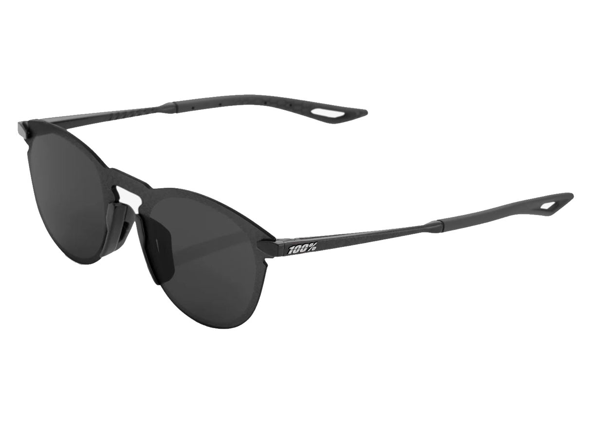 100% Legere Round - Smoke Lens - Polished Black