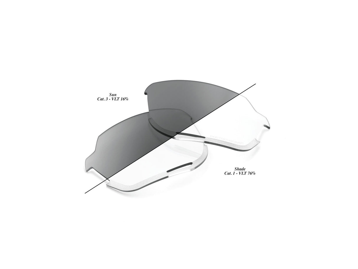 100% Norvik - Photochromic Replacement Lens - clear smoke