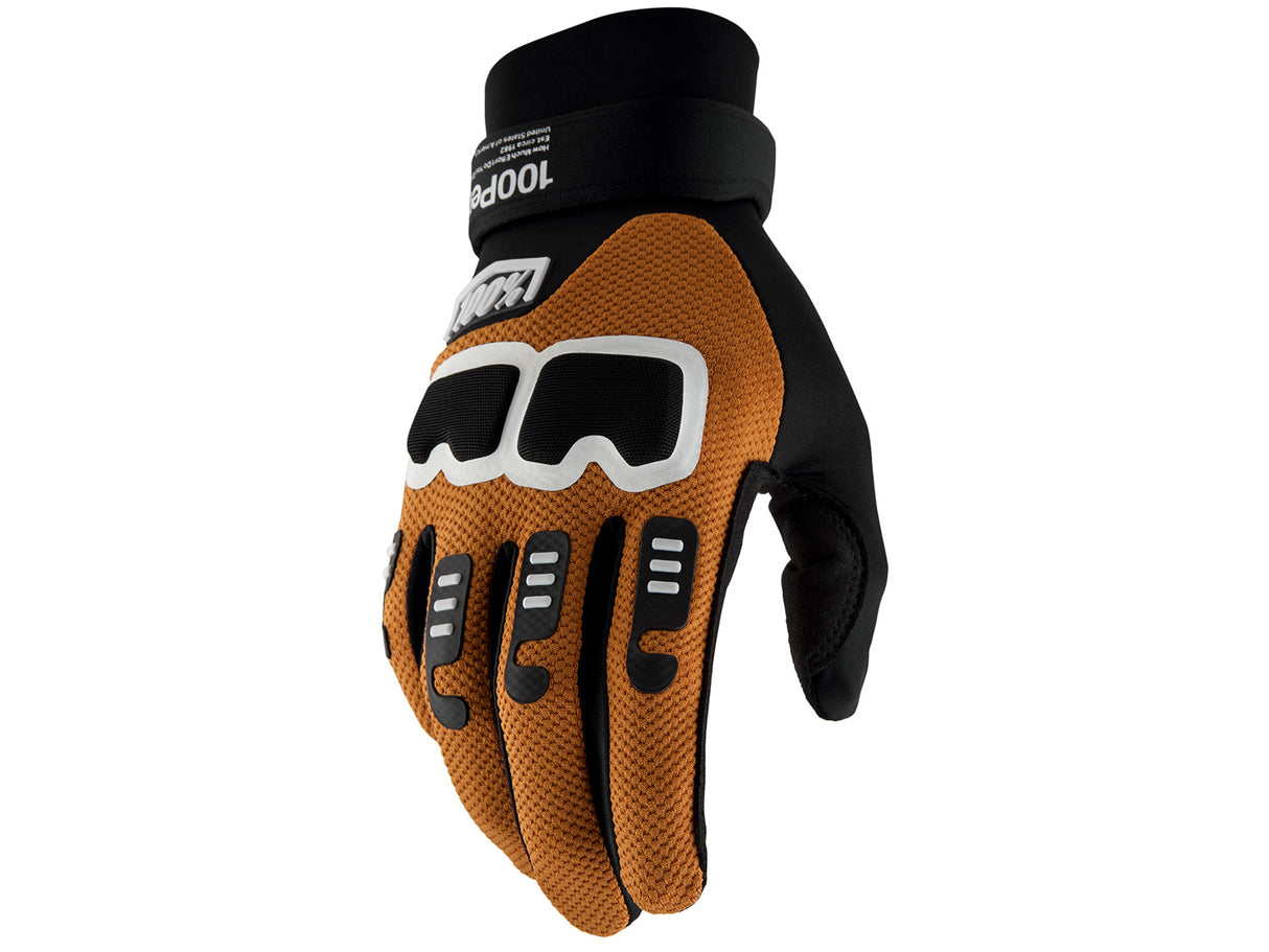100% Langdale Gloves - Black/Tan