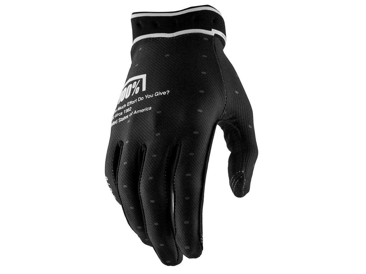 100% Ridefit Gloves - black