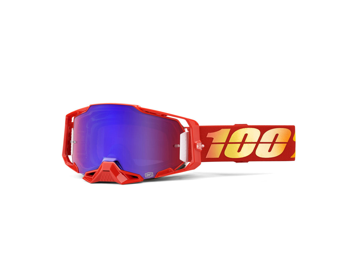 100% Armega Goggle Nuketown - Mirror Red/Blue Lens