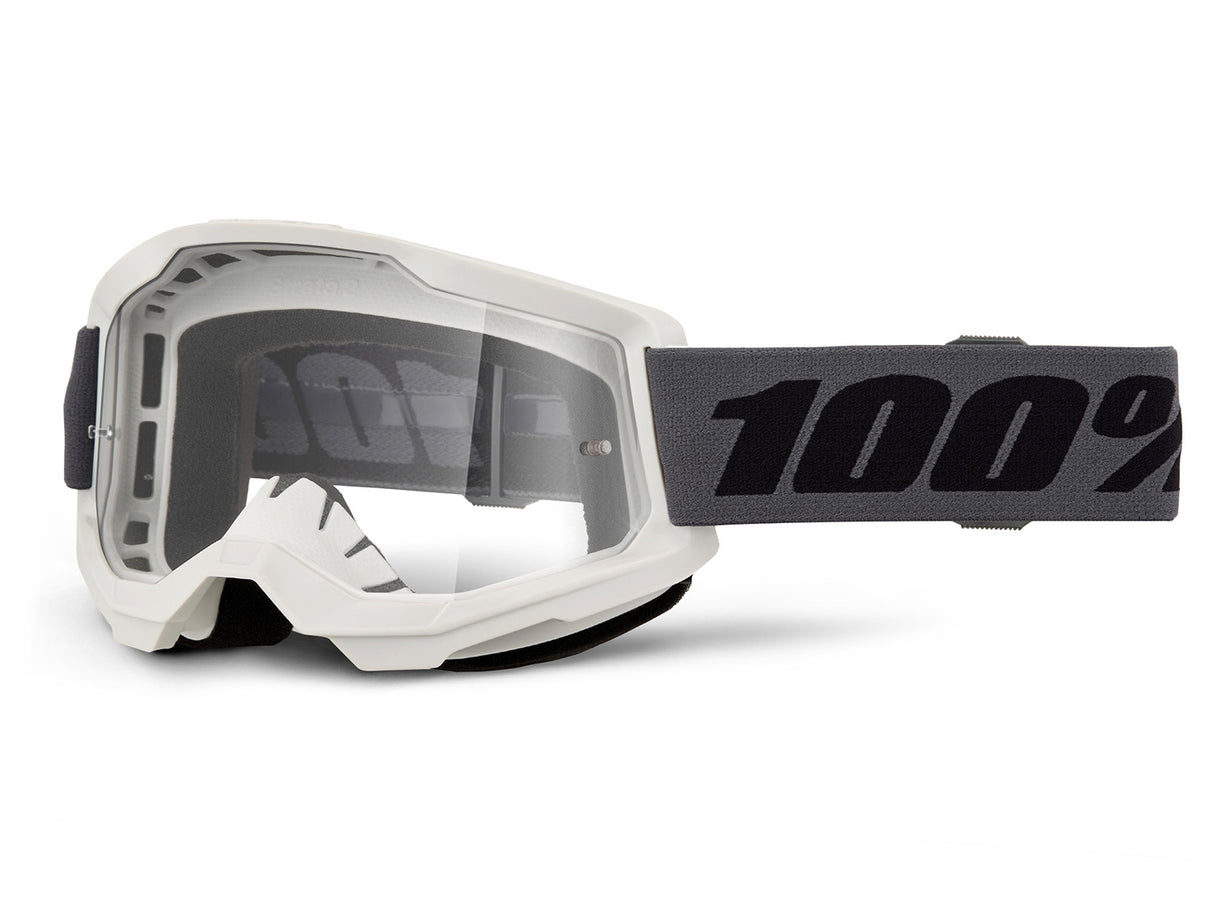 100% Strata 2 Goggle, Grey - Clear Lens