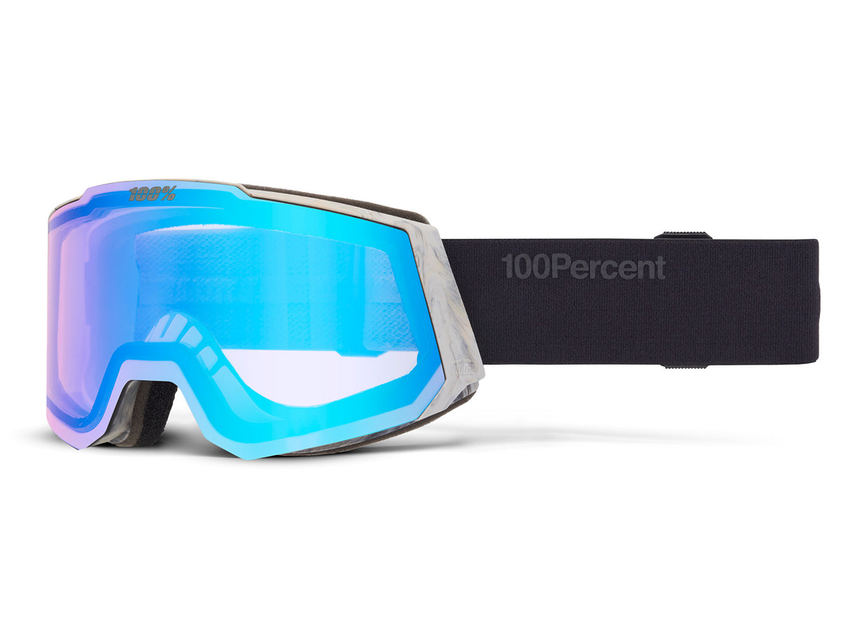 100% SNOWCRAFT HiPER snow goggle, Ant - Mirror Black Lens