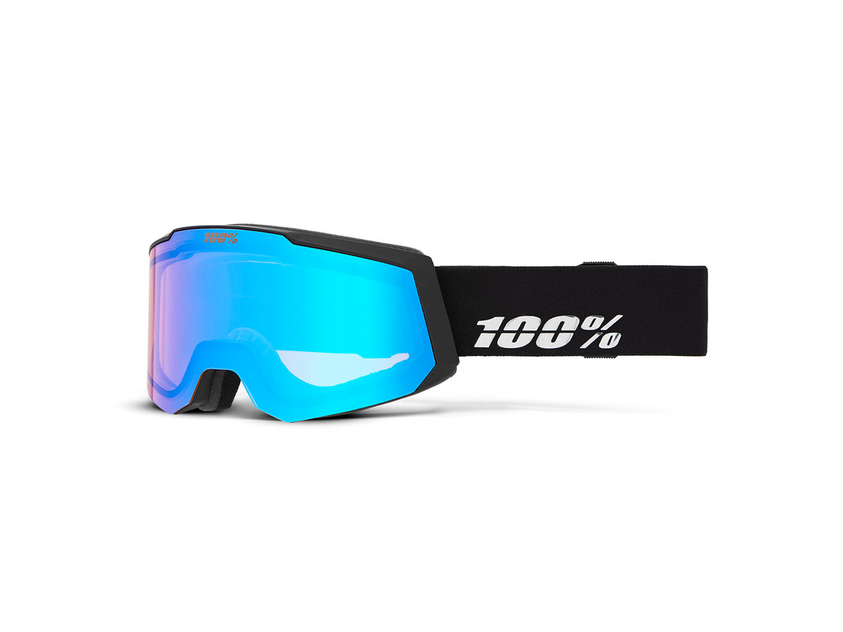 100% SNOWCRAFT S HiPER snow goggle,Black/Silver - Mirror Silver