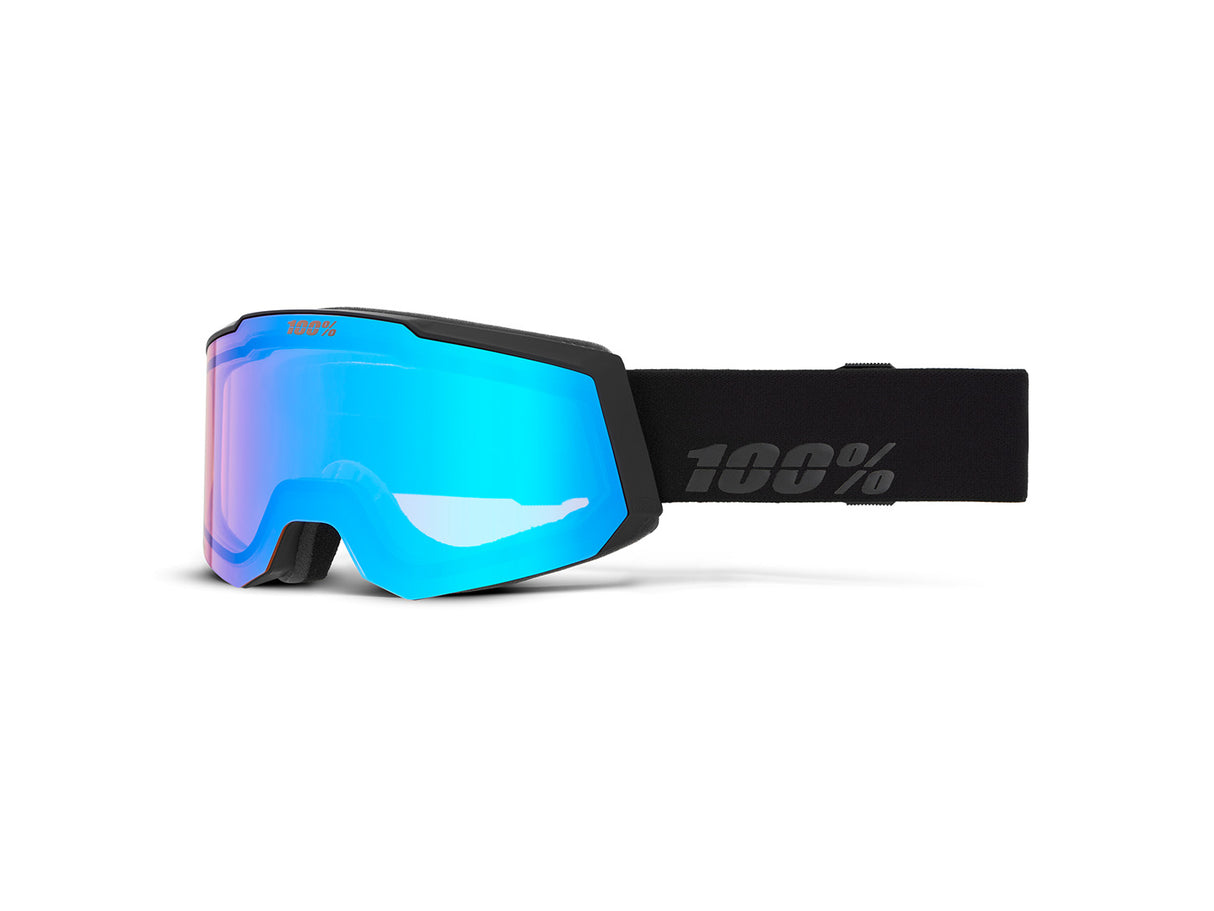 100% SNOWCRAFT S HiPER snow goggle,Black/Green- Mirror Green Lens