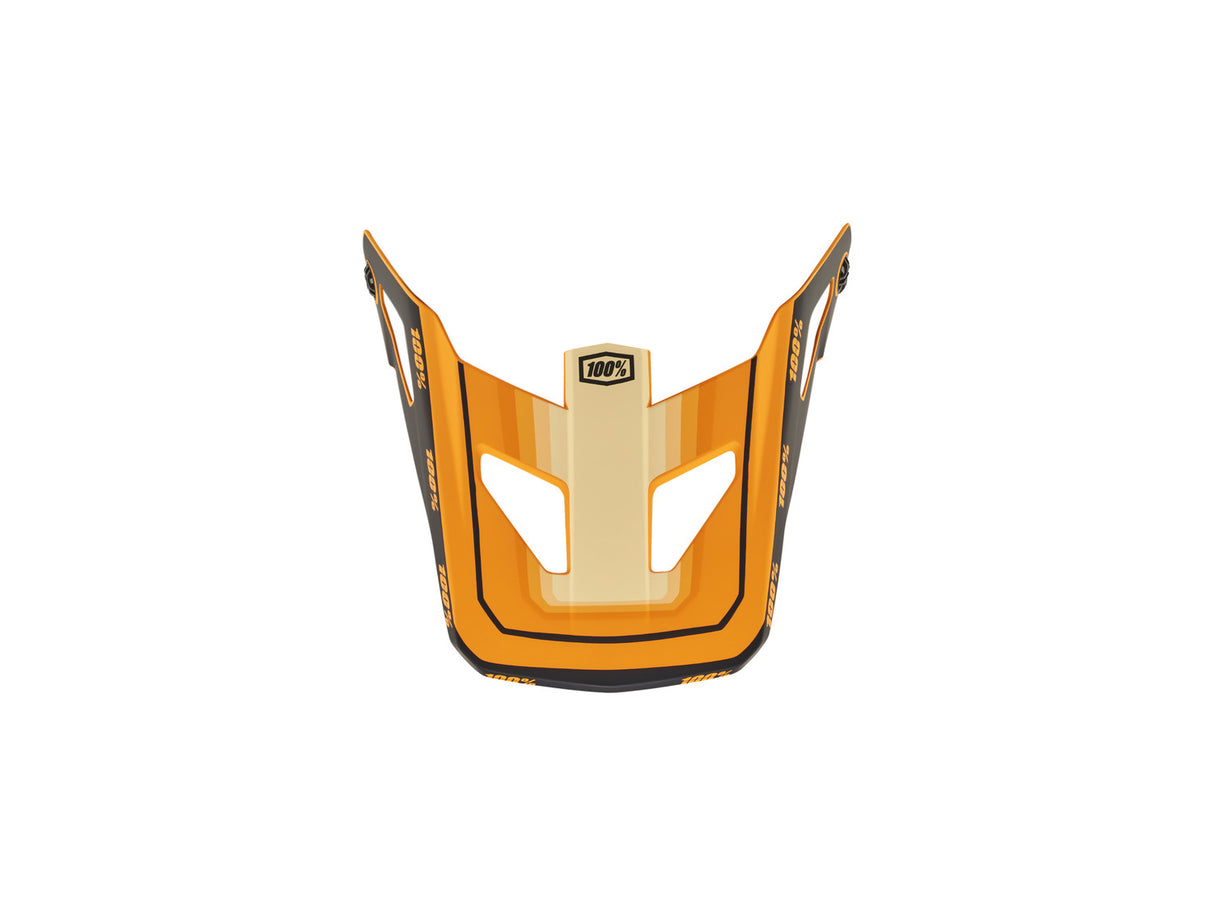 100% Status Youth replacement visor - Topenga Orange/Black