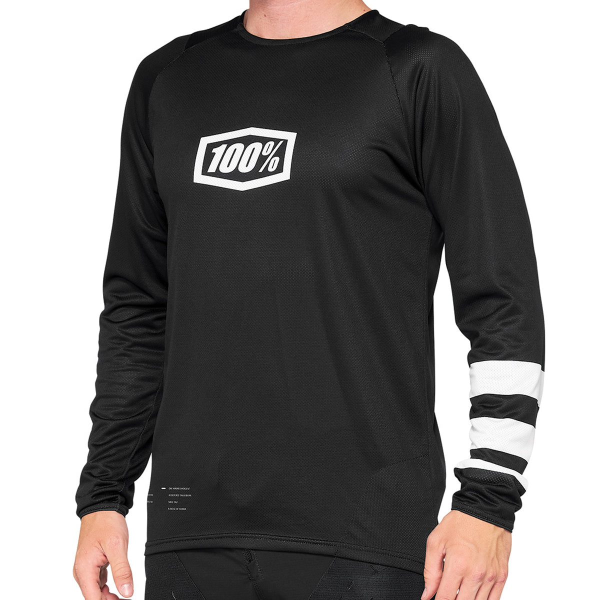 R-Core Youth Jersey - Kids Langarm Trikot - Schwarz/Weiß