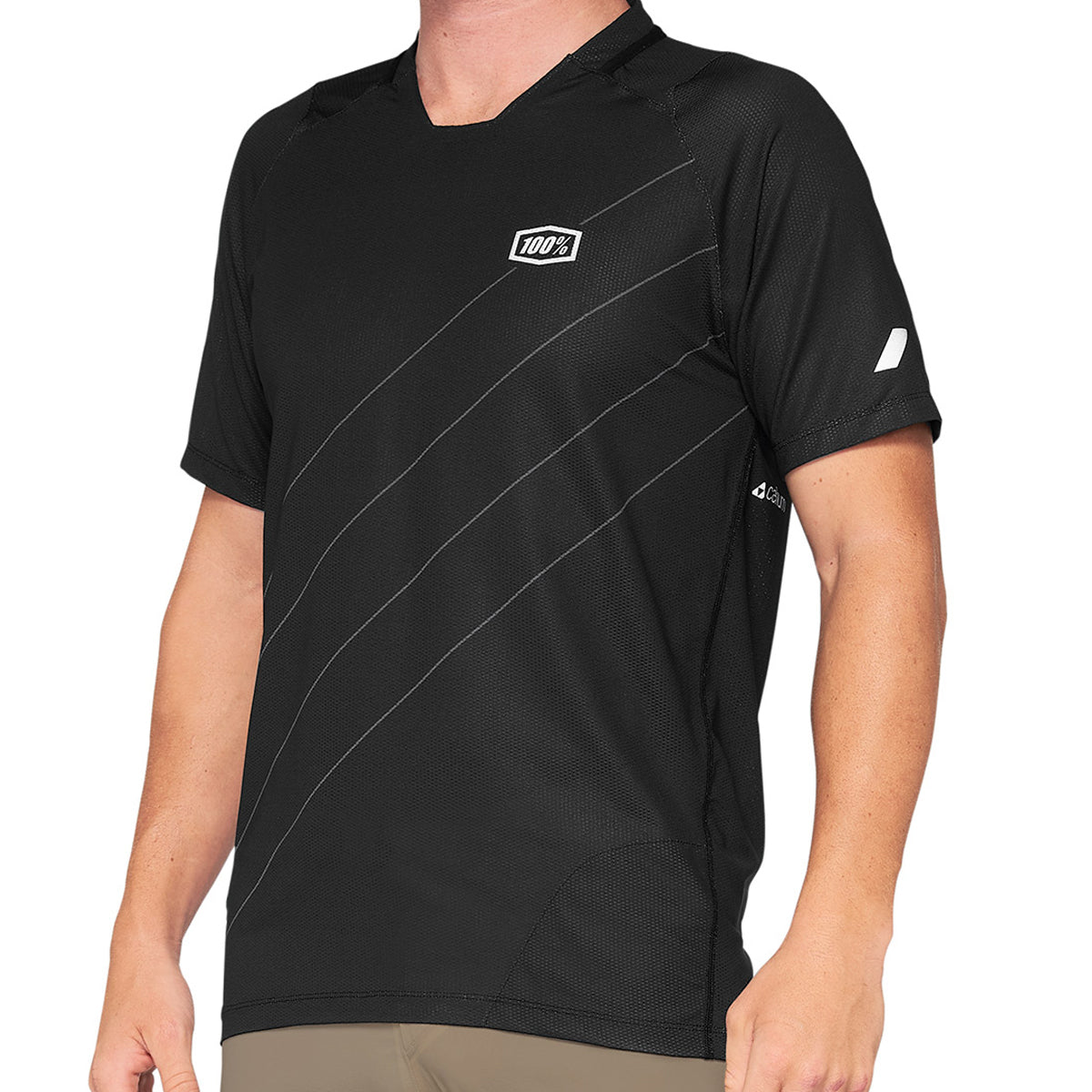 Celium - Kurzarm Trikot - Dark Grey/Black - Schwarz/Weiß