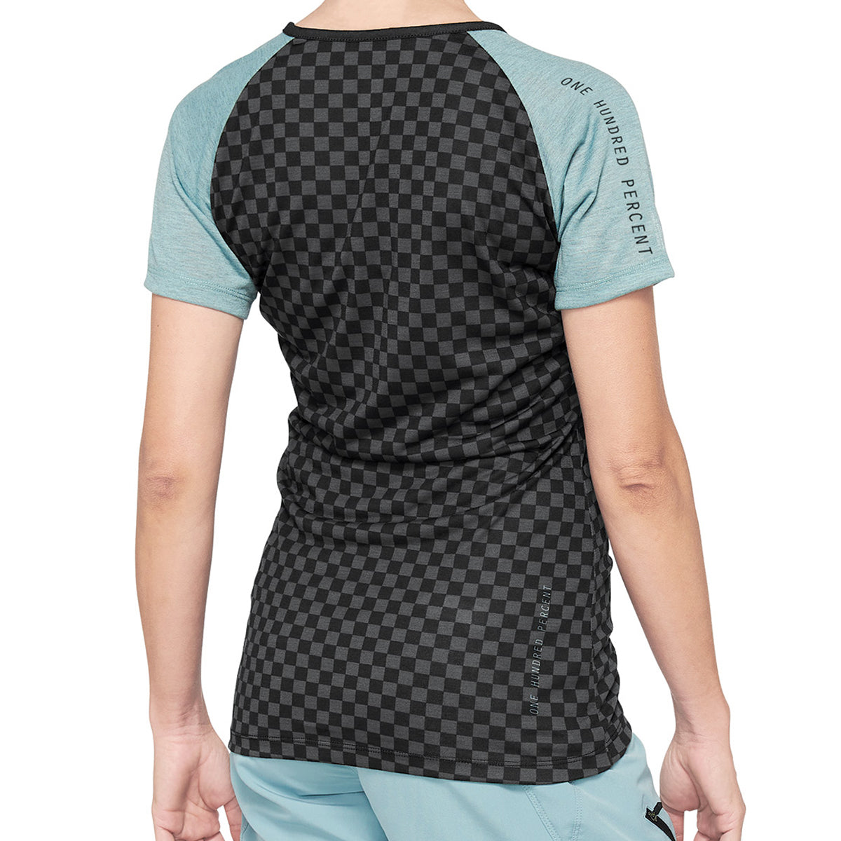 Airmatic Women - Damen Kurzarm Trikot - Seaform Checkers - Blau/Schwarz/Grau
