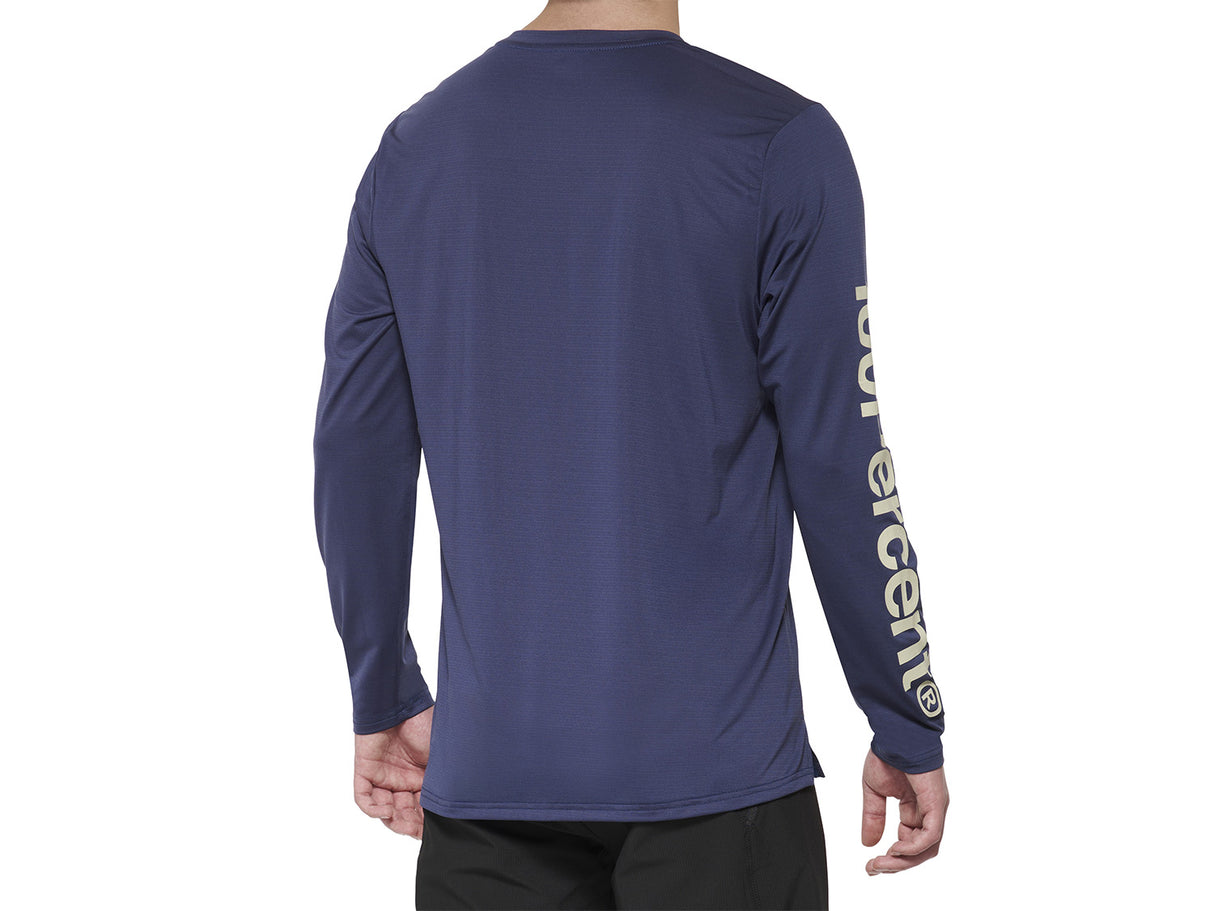 100% Airmatic Long Sleeve Jersey - Indigo