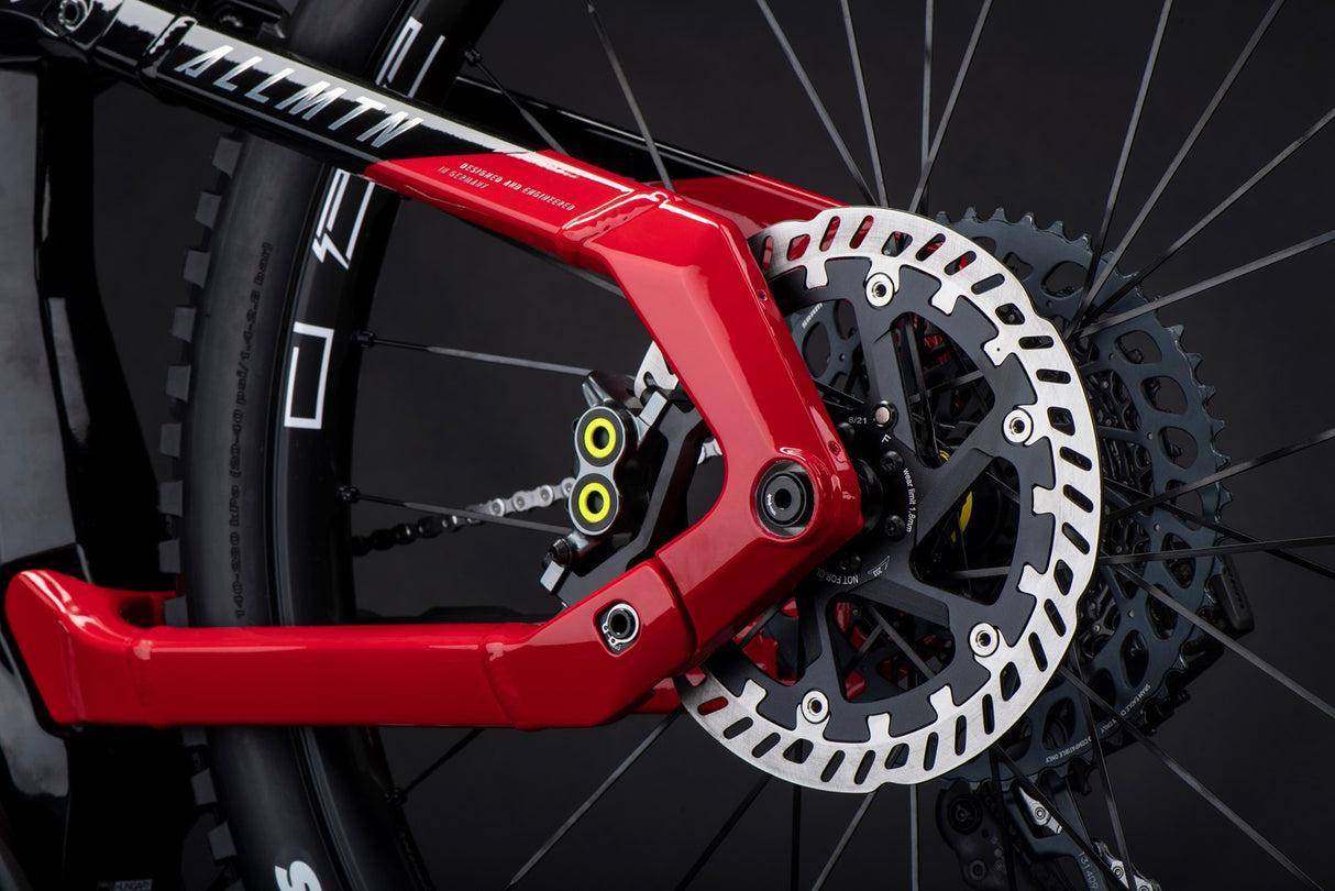 AllMtn CF SE MTB Fully - Gloss Black Grey Red Chrome