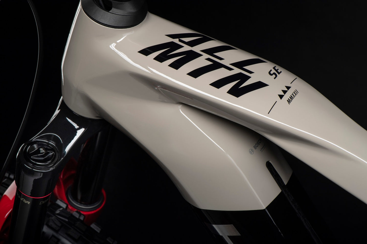 AllMtn CF SE MTB Fully - Gloss Black Grey Red Chrome